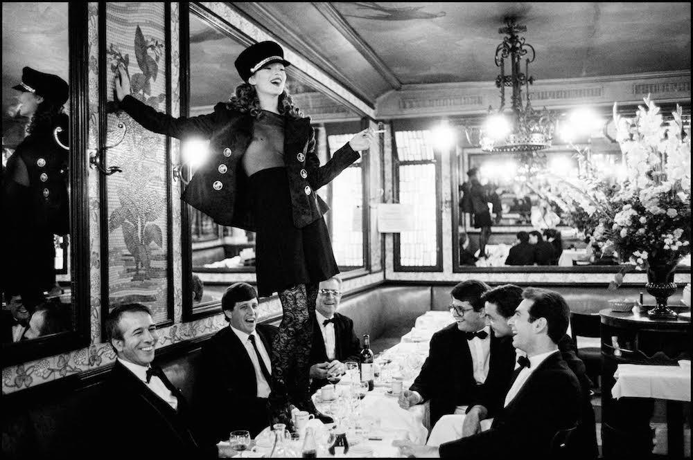 Kate Moss at Café Lipp, Vogue Italia, 1993 - Wombat - The Photography and Art Box